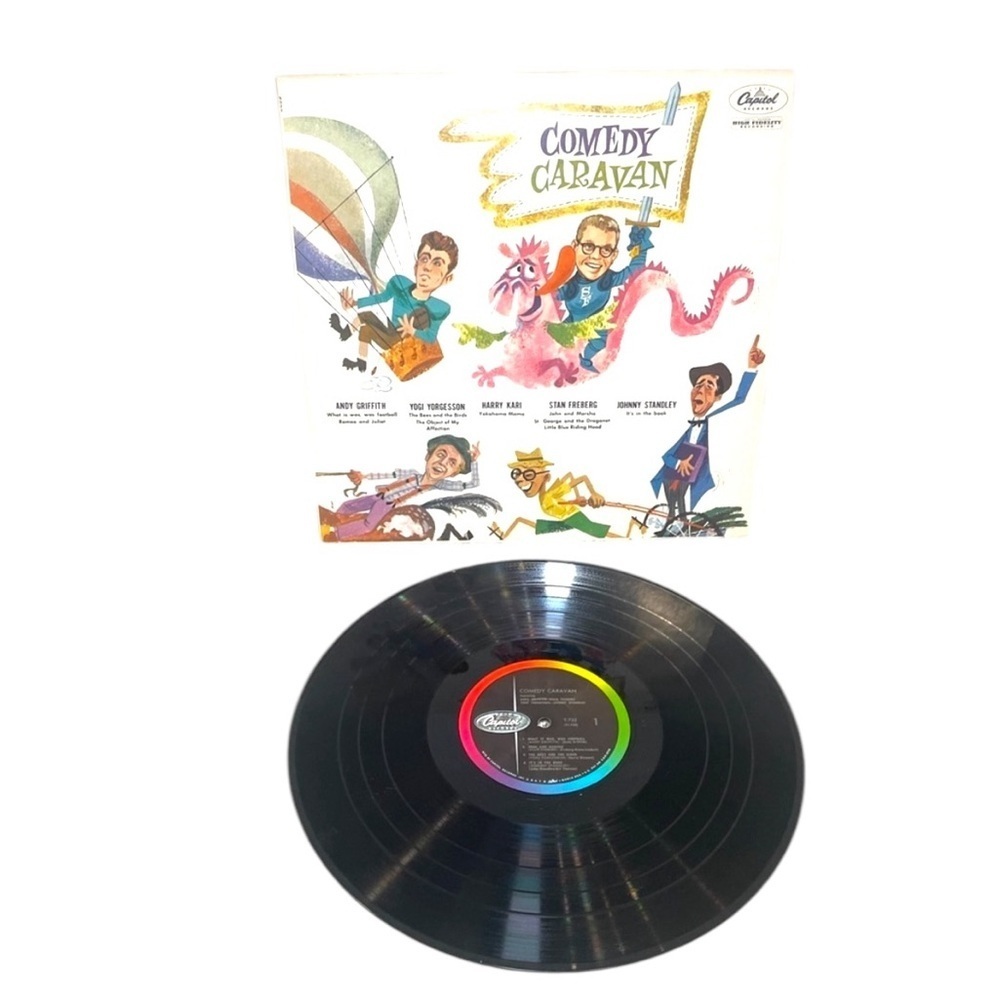 Comedy Caravan Vinyl Record featuring Andy Griffith and Yogi Yorgesson
